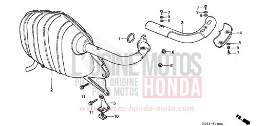 EXHAUST MUFFLER NH50MSK de 1989